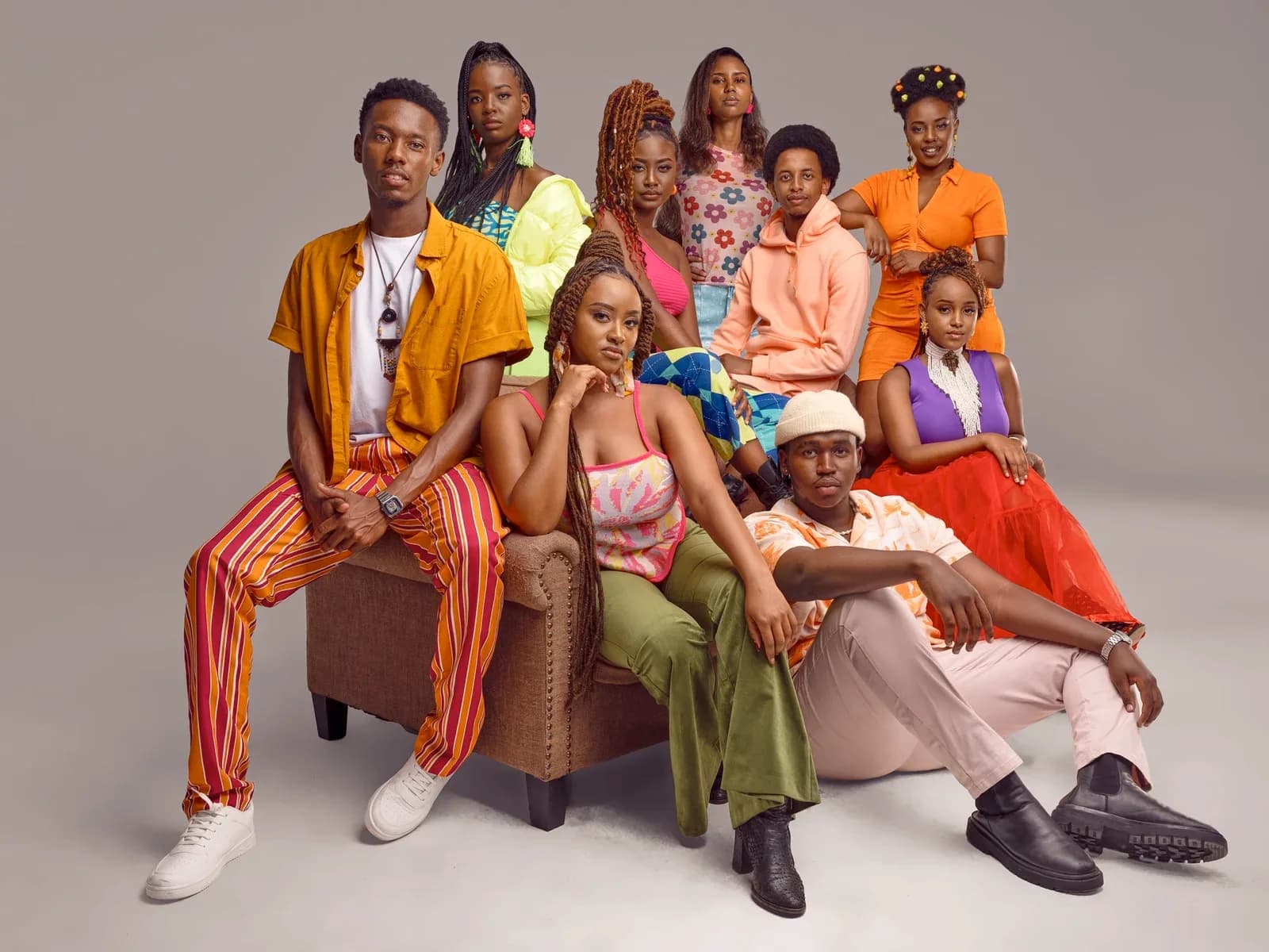 A group of young Kenyans posing together, representing the audiences reached by Shuga and Shujaaz